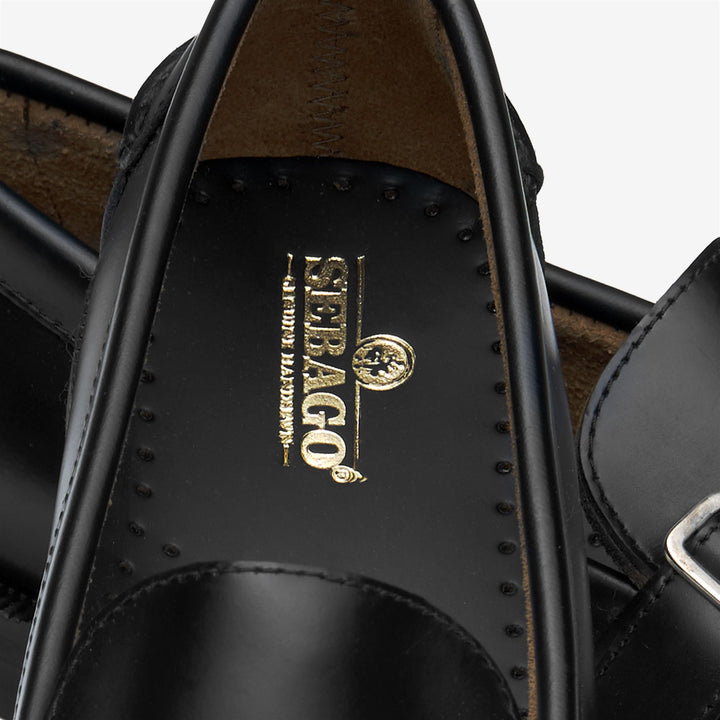 Black Women's Leather Moccasin Loafers with Fringe Detail 5