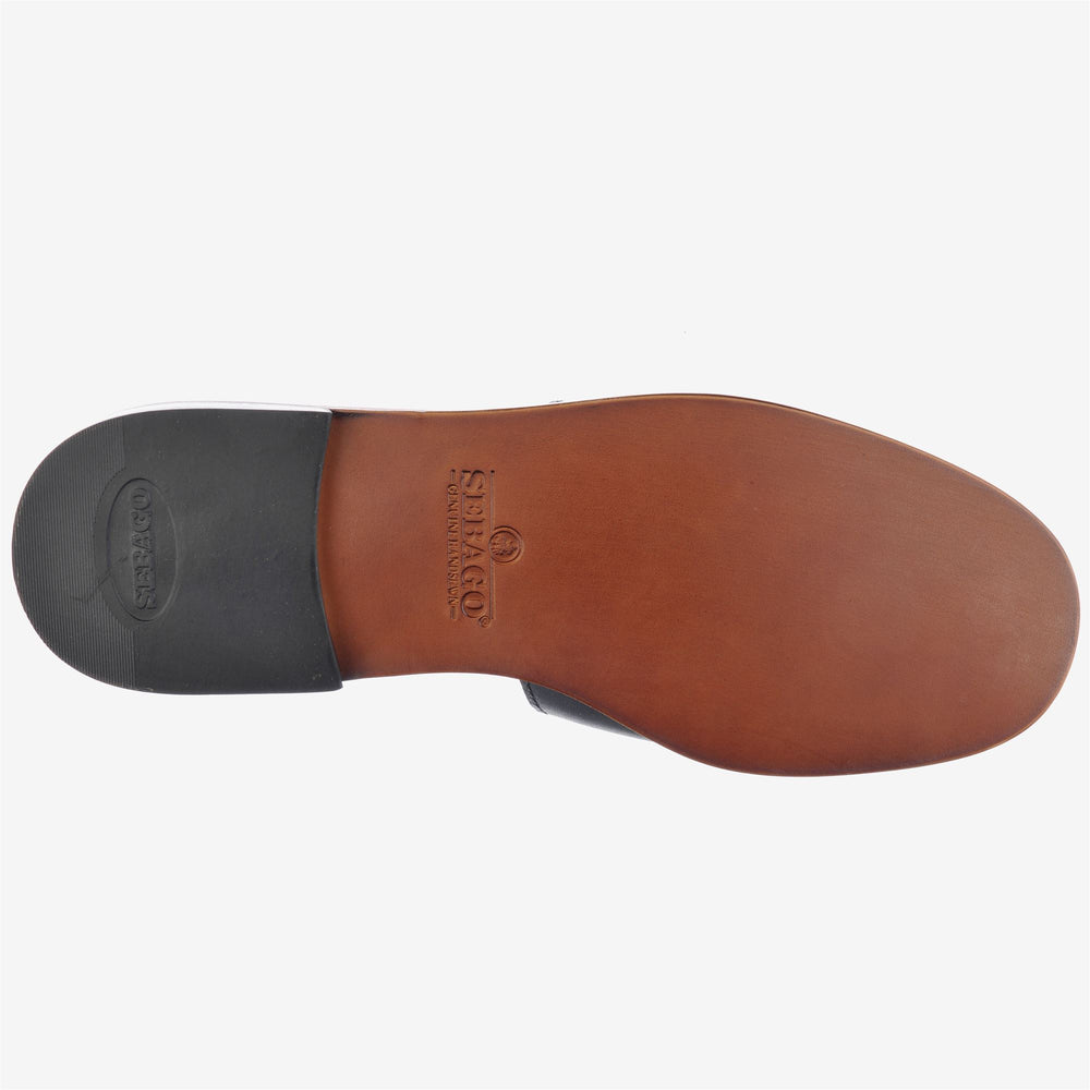 Sandali da donna neri casual, modello slip-on, con cinturino in pelle. 02
