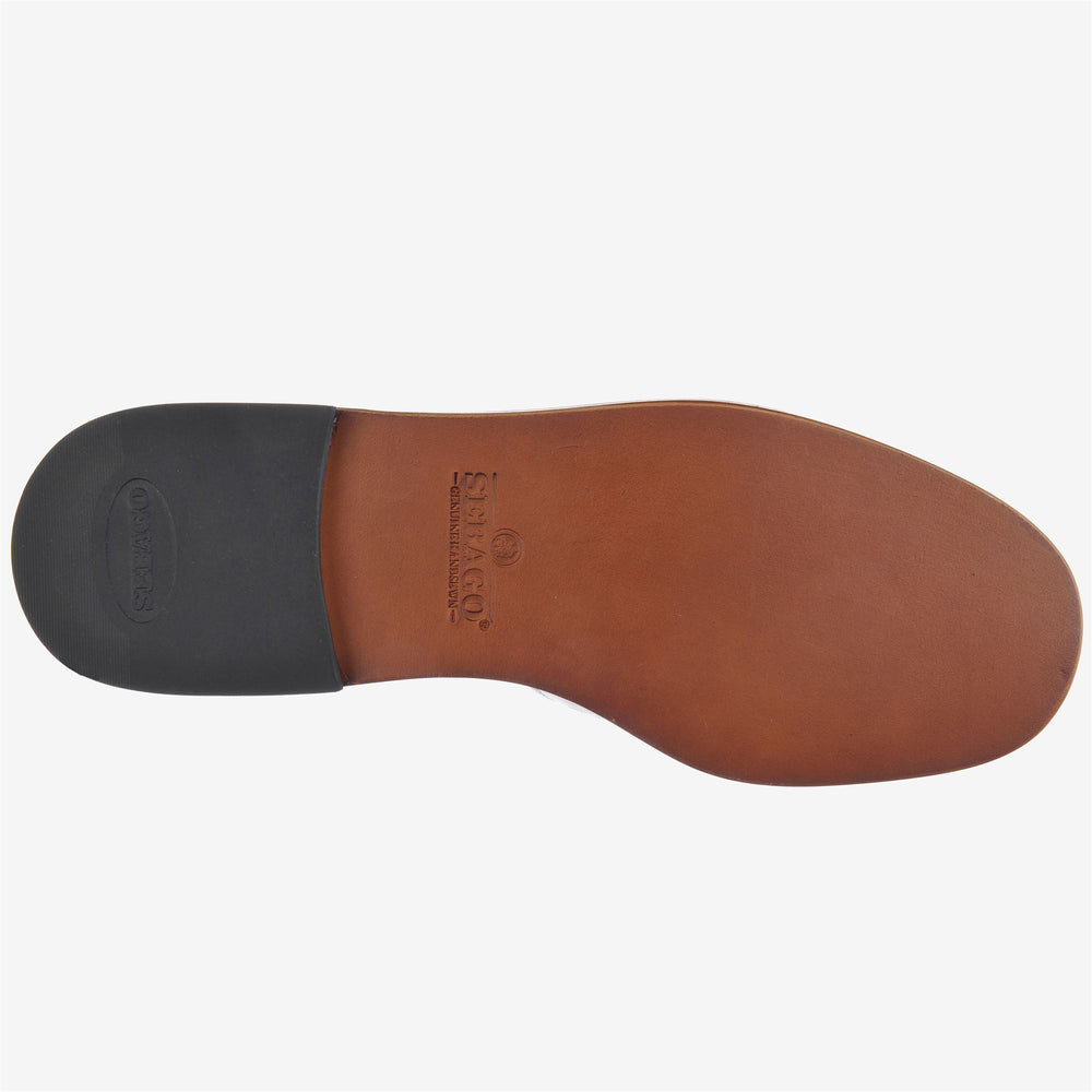 Sandali da donna bianchi in pelle, modello slip-on casual. 02