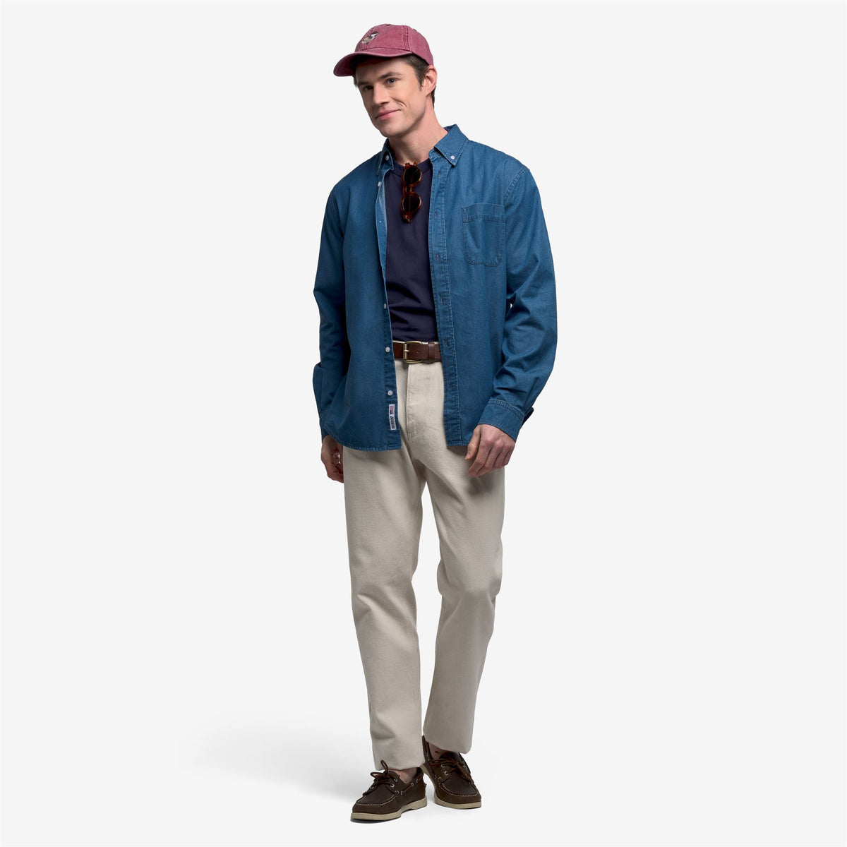 Shirts_UNISEX_BENJAMIN_Button Down_Blue Indigo - Commercial 6