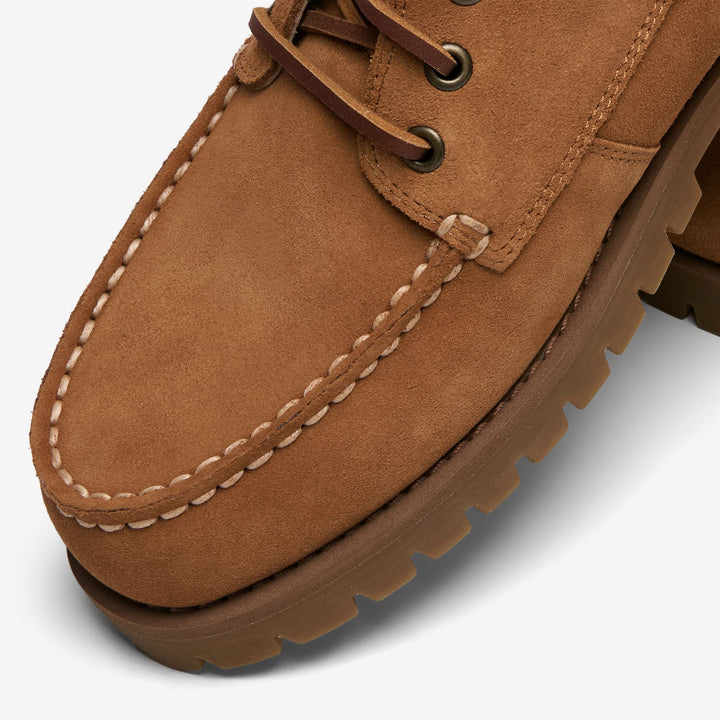 Botines de hombre de ante para exteriores, color marrón. 6