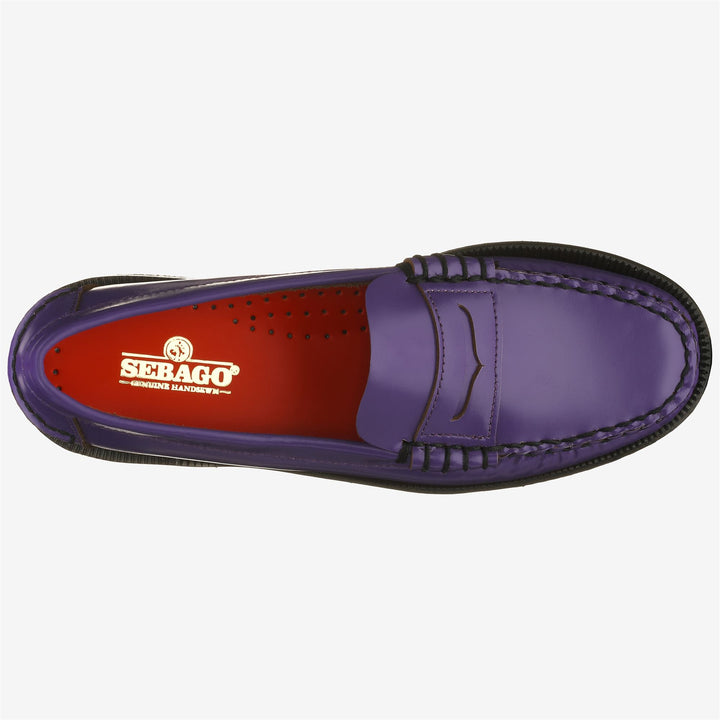 Lila Damen Leder Mokassin Loafer fürs Business 4
