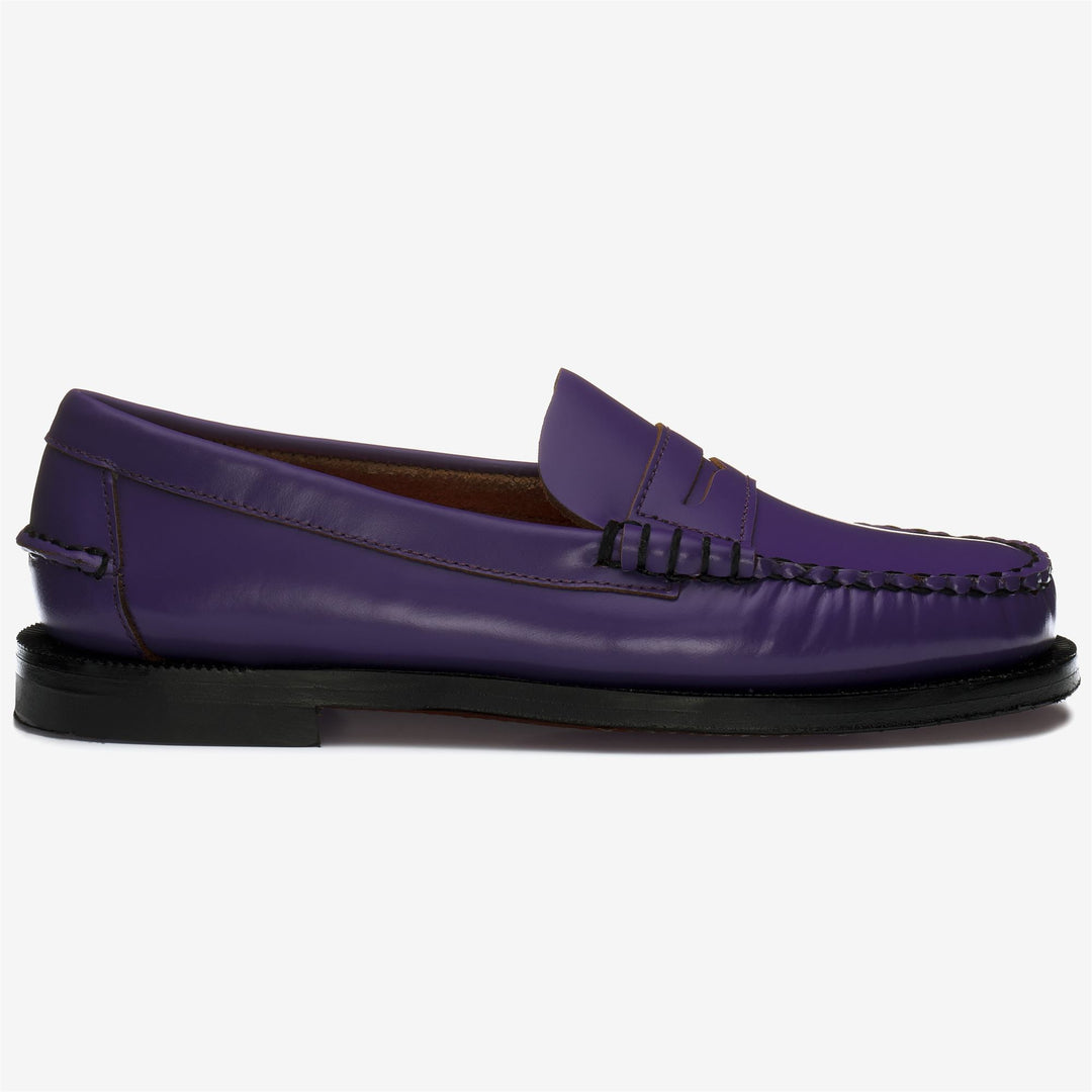 Mocassini in Pelle Viola Donna per Affari 01