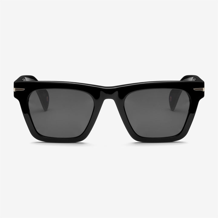 Lunettes de soleil unisexes noires fonctionnelles au design carré classique 3