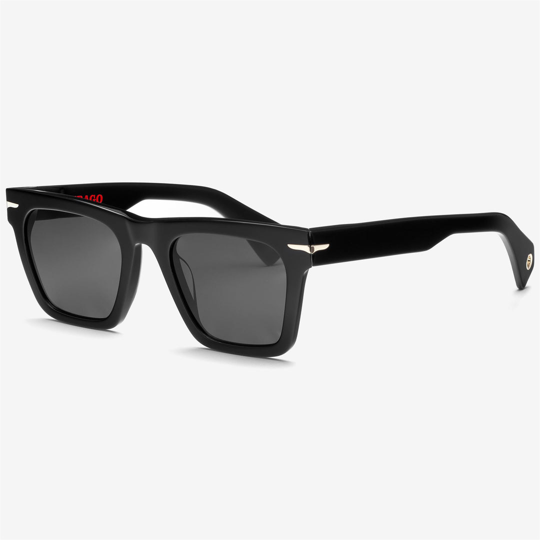 Black Unisex Functional Sunglasses with Classic Squared Design 01