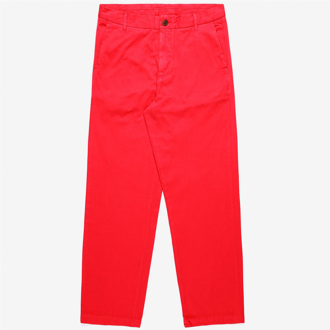 Fuchsia Red Men's Smart-Casual Chino Pants for Yachting 01