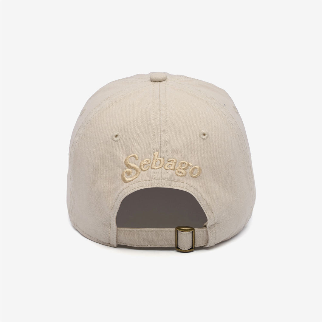 Beige unisex Connor Canvas Baseball Cap with Adjustable Strap main