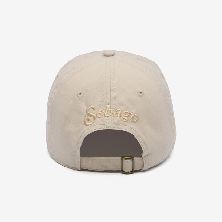 Beige unisex Connor Canvas Baseball Cap with Adjustable Strap 3