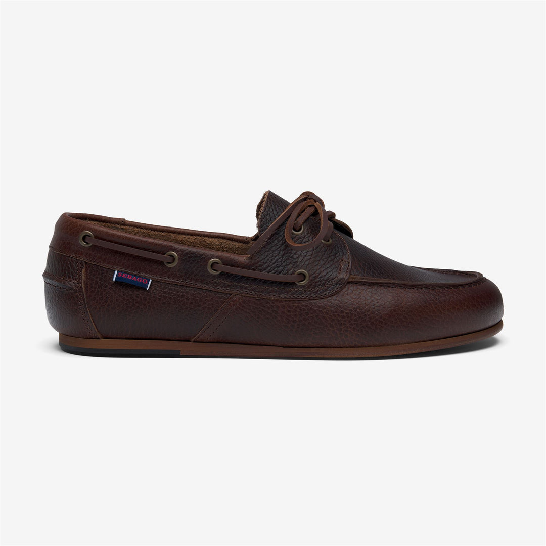 Brown Men's Yachting Moccasin Boat Shoes 01