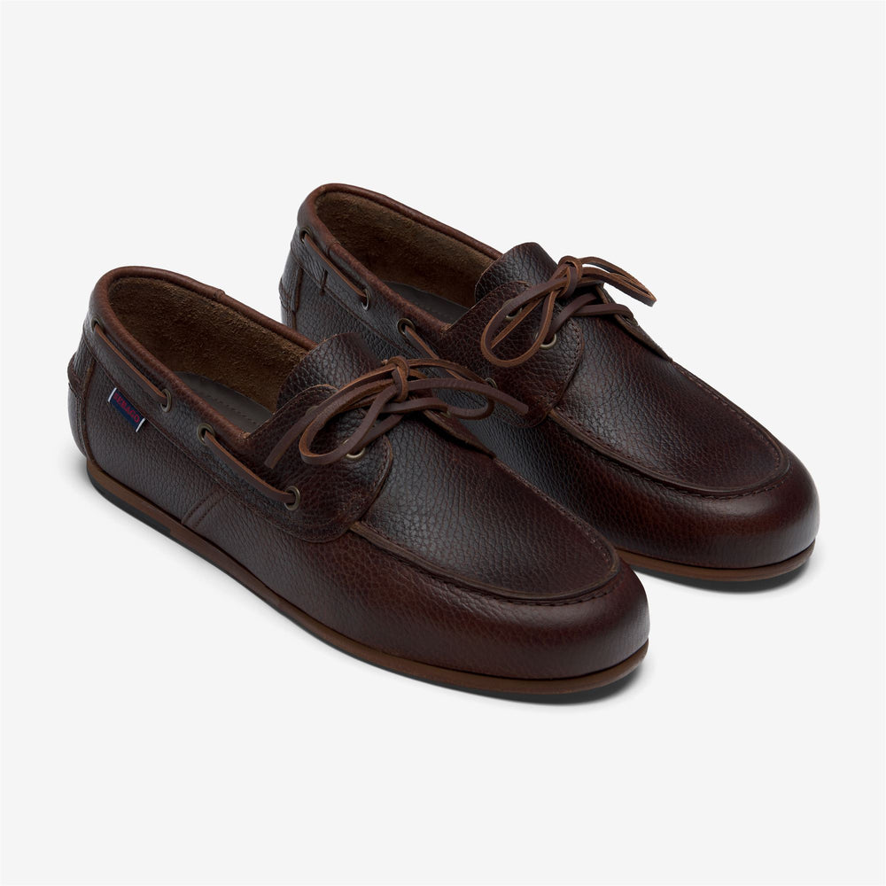 Brown Men's Yachting Moccasin Boat Shoes 02