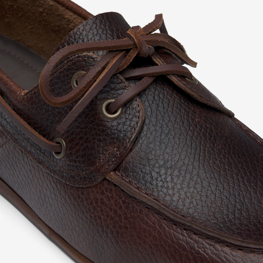 Mocassins de yachting marron pour hommes main
