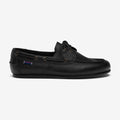 Docksides_MAN_OWEN TUMBLED_Mocassin_Black - Commercial 1