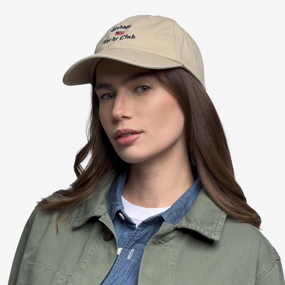 Gorra de béisbol unisex de algodón beige para actividades al aire libre main