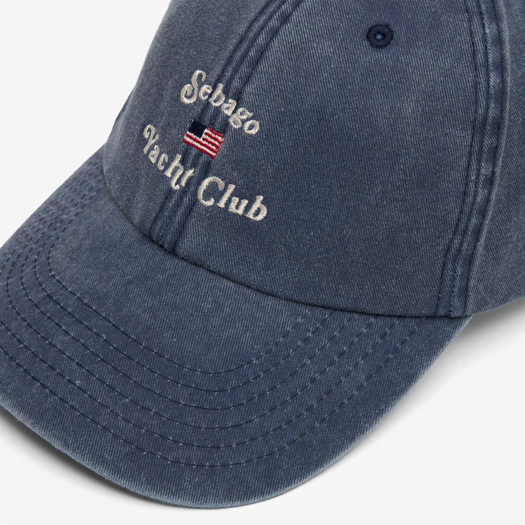 Blue unisex cotton baseball cap for leisure and outdoor adventures main