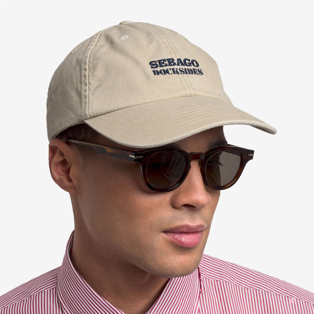 Beige Unisex Casual Cotton Baseball Cap for Outdoor Leisure main