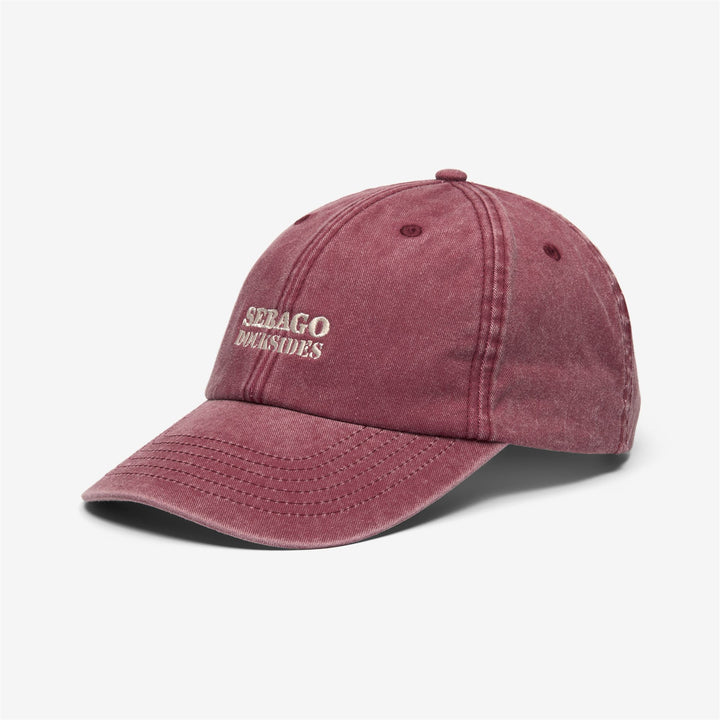 Red unisex cotton leisure baseball cap 1