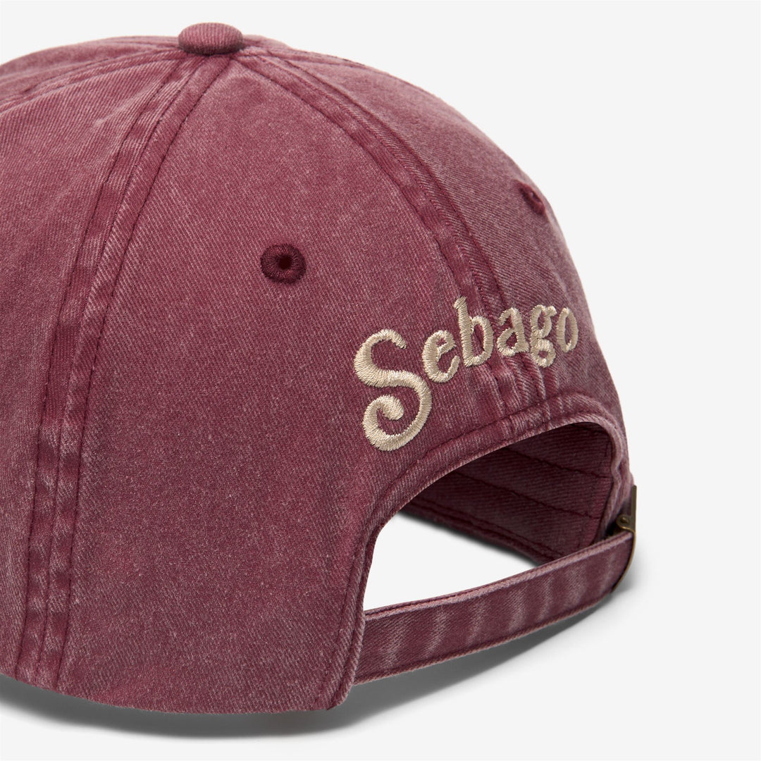 Red unisex cotton leisure baseball cap main