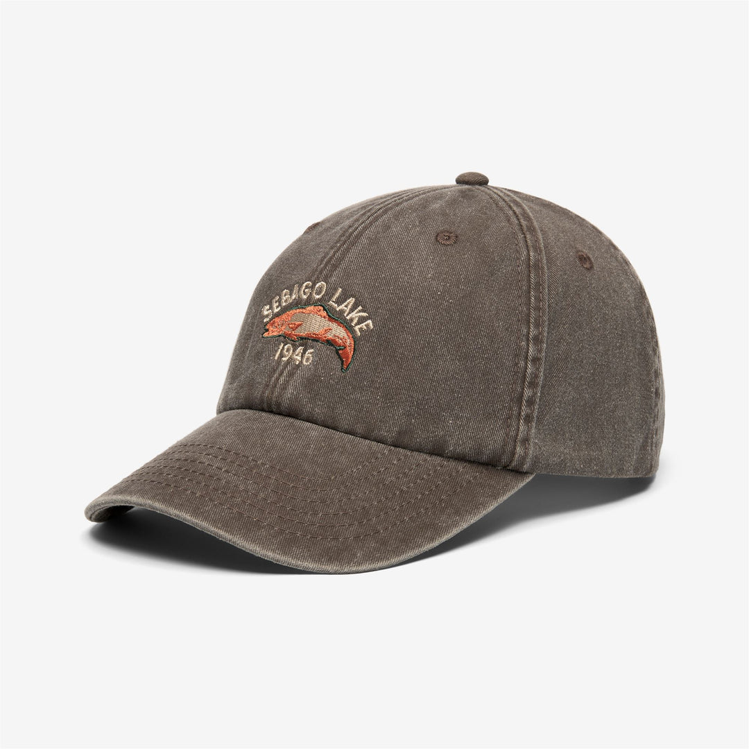 Gorra de béisbol unisex de algodón marrón para actividades al aire libre. 01