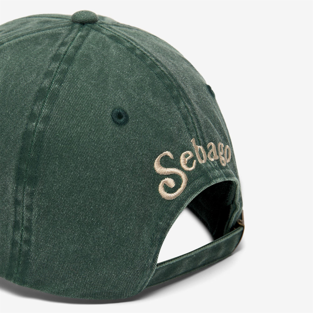 Grüne Unisex-Baseballkappe mit gesticktem Hummer main