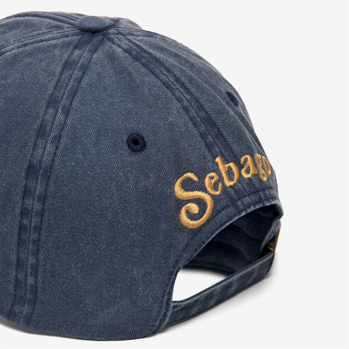 Indigoblaue Unisex-Baseballkappe aus Baumwolle 3
