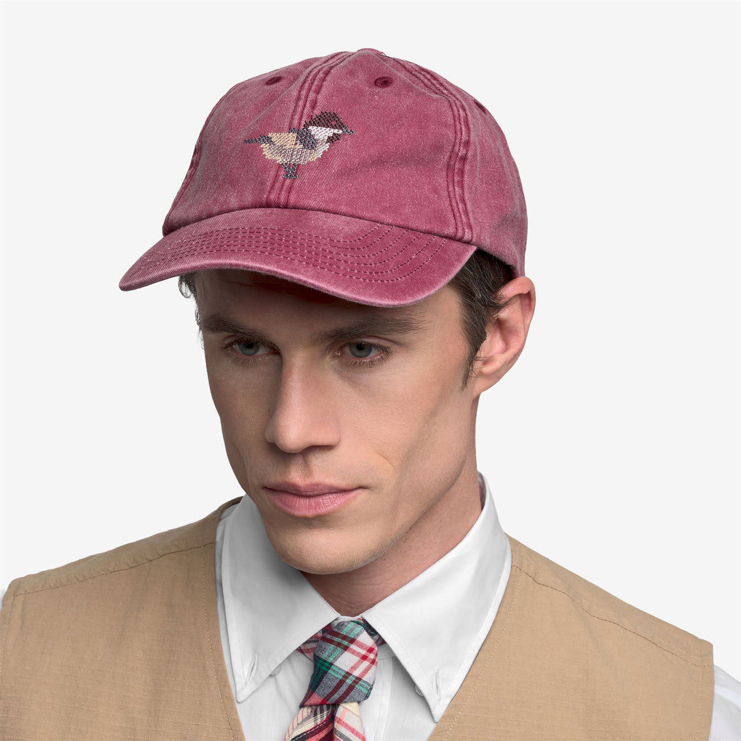 Rote Unisex-Baseballkappe aus Baumwolle für Outdoor-Freizeit main