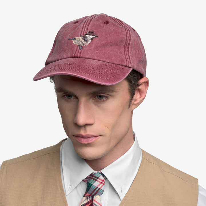 Cappellino da baseball unisex in cotone rosso per il tempo libero all'aria aperta 4