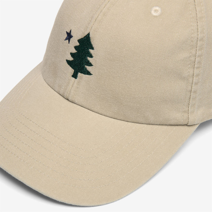 Beige Unisex-Baseballkappe aus Baumwolle mit verstellbarem Riemen 2