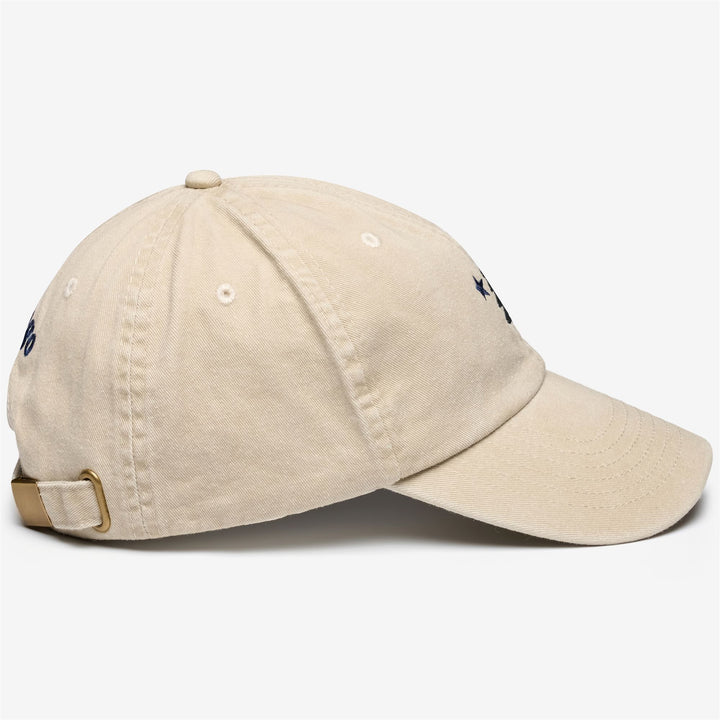 Beige unisex leisure cotton baseball cap with adjustable strap 4