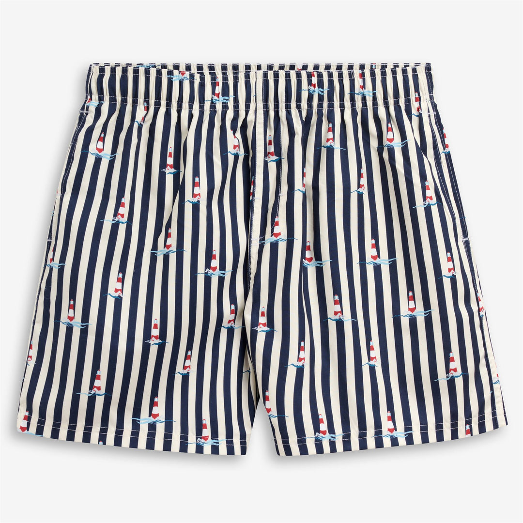 Bathing Suits Man MINOT Swimming Trunks OFF WHITE-BLUE NAVY