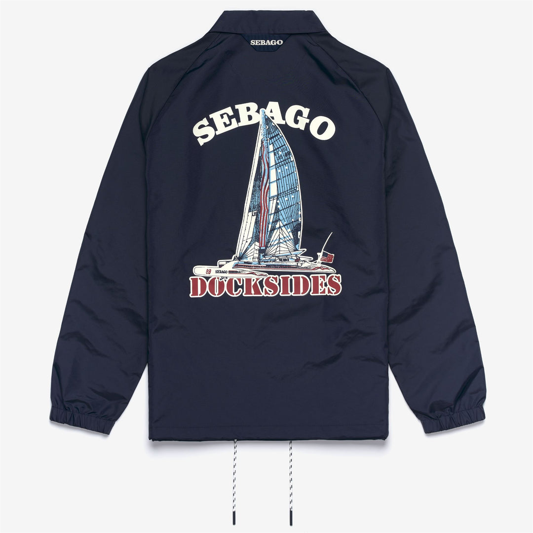 Marine Blue Unisex Lightweight Coach Jacket for Leisure Activities main