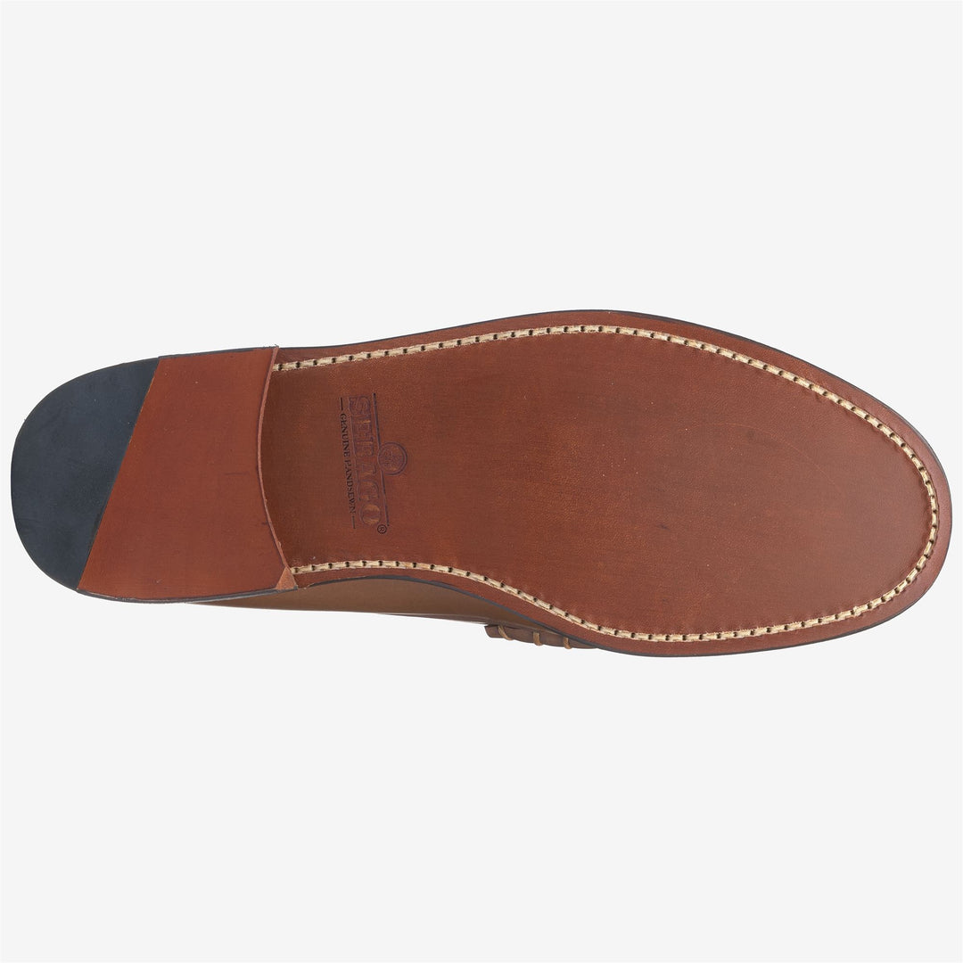 Mocasines de piel marrón para hombre con detalle de bocado de caballo main