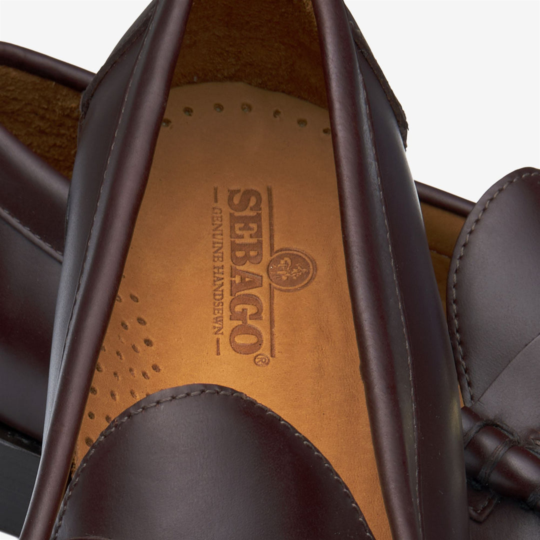Dark Brown Men's Leather Moccasin with Horsebit Detail main