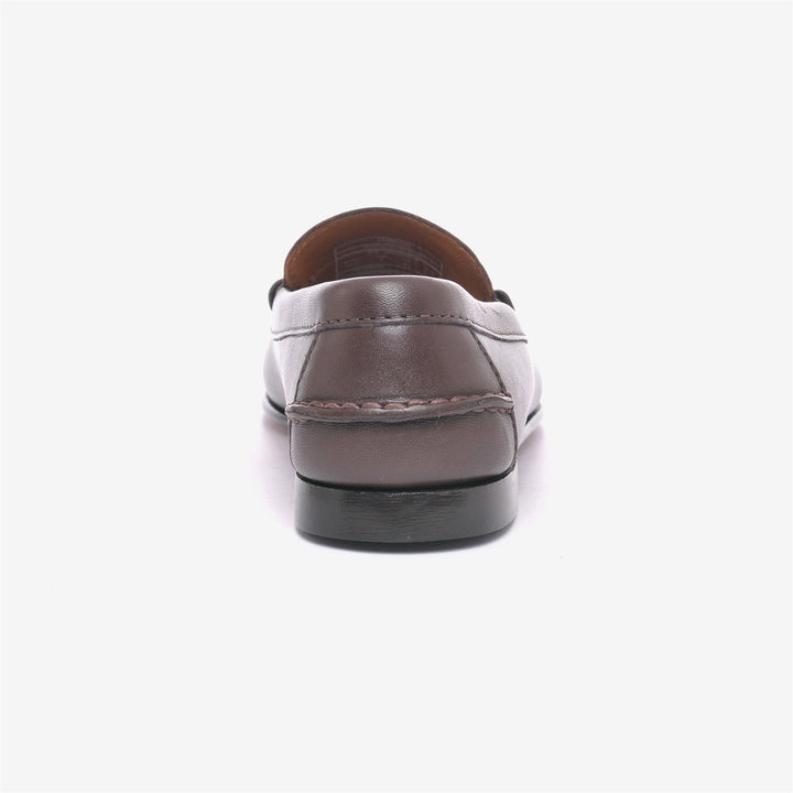 Dark Brown Women's Leather Moccasin Slip-On Shoes 5