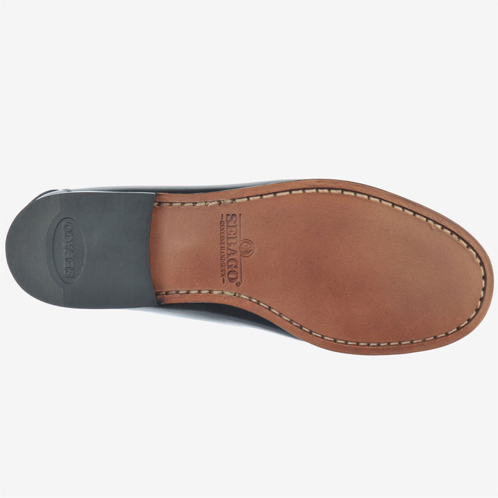 Black Women's Leather Moccasin Slip-On for Casual Wear 2