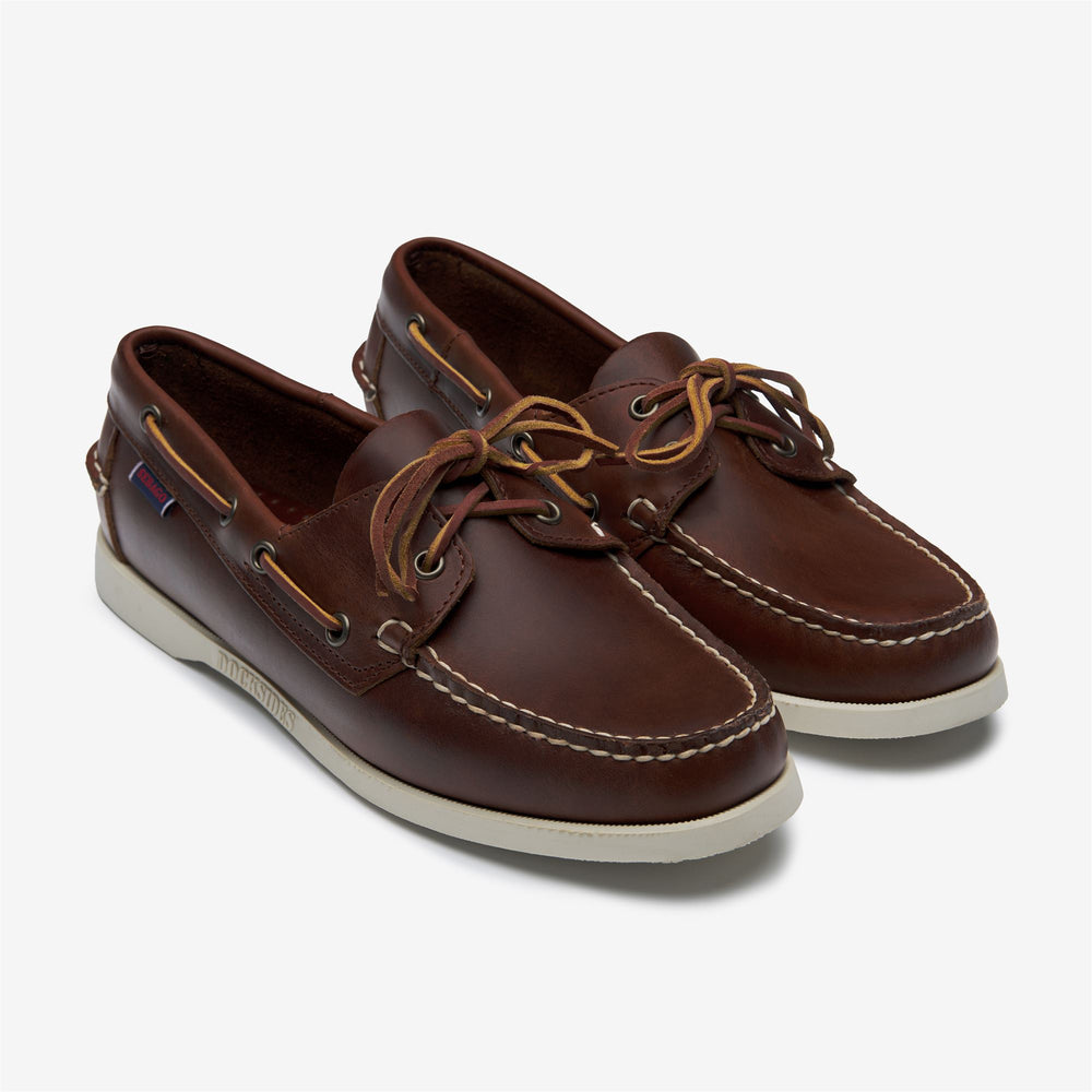 Brown Women's Nautical Moccasin Boat Shoes for Yachting 02