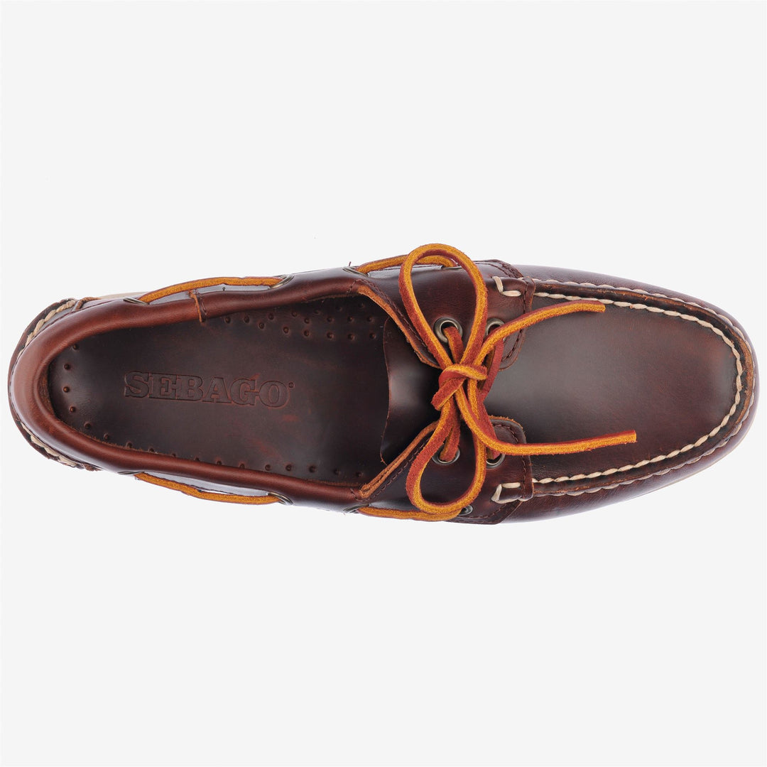 Brown Women's Nautical Moccasin Boat Shoes for Yachting main