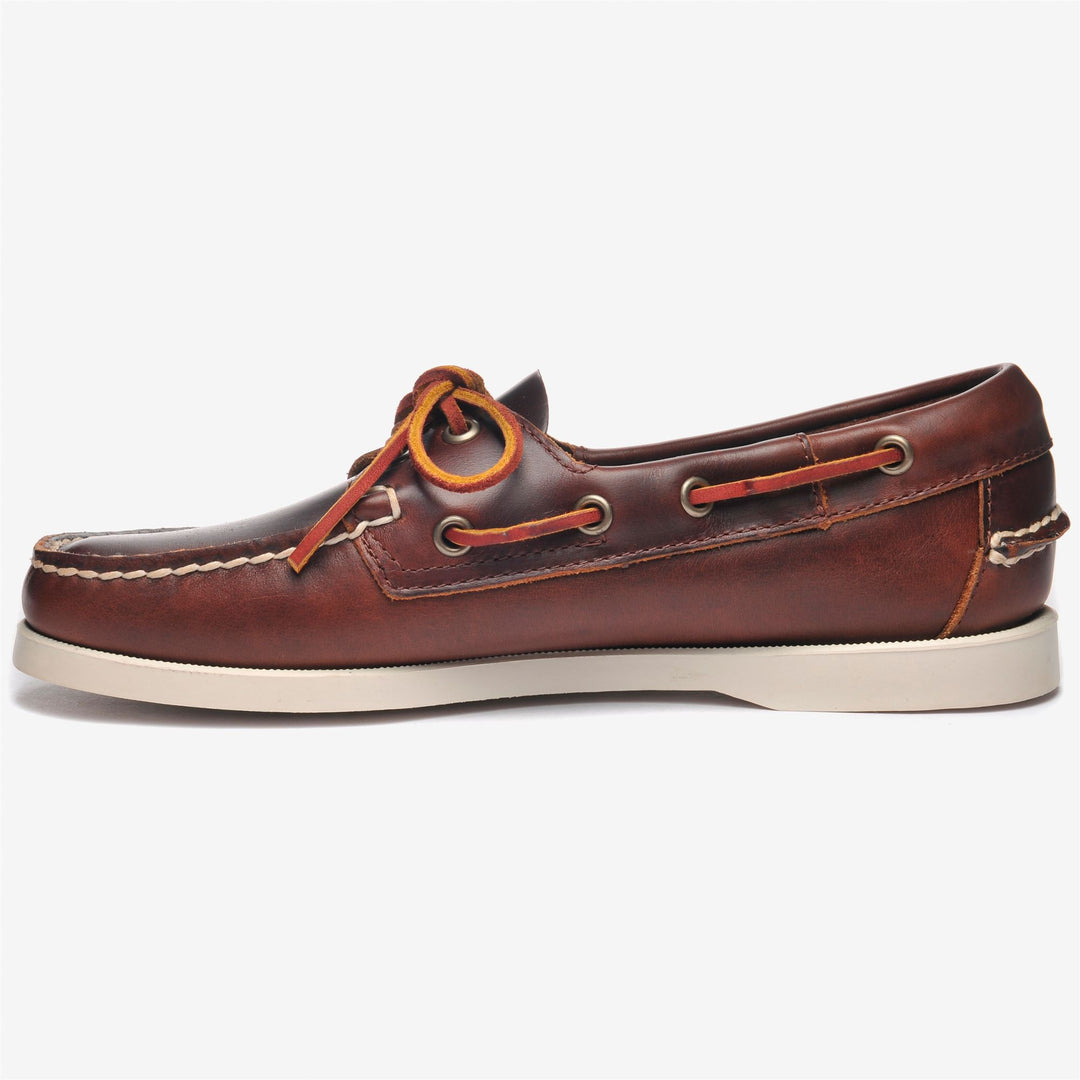 Brown Women's Nautical Moccasin Boat Shoes for Yachting main