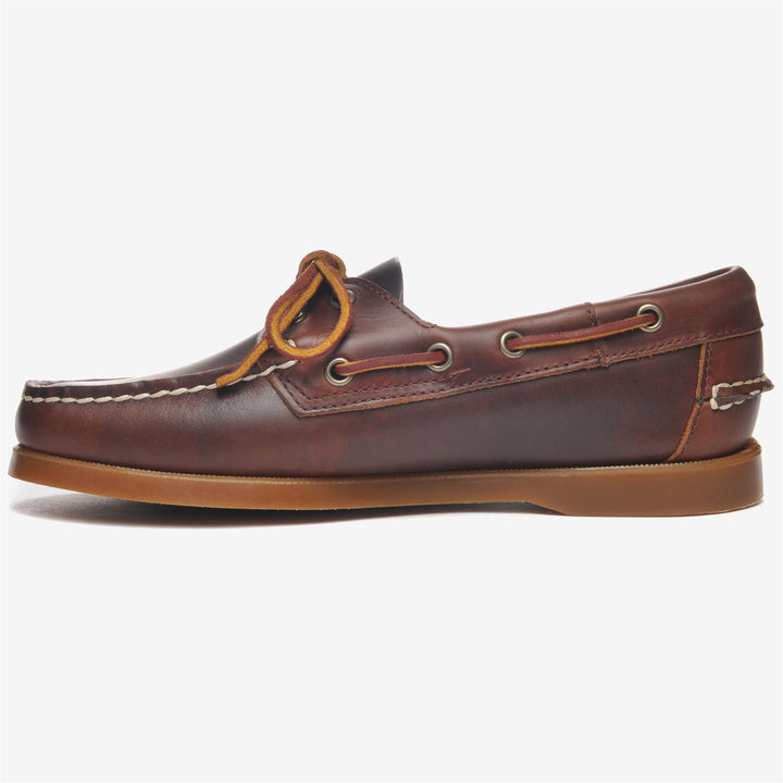 Mocasines marrones para mujer, ideales para la navegación, con suela de goma antideslizante. 3