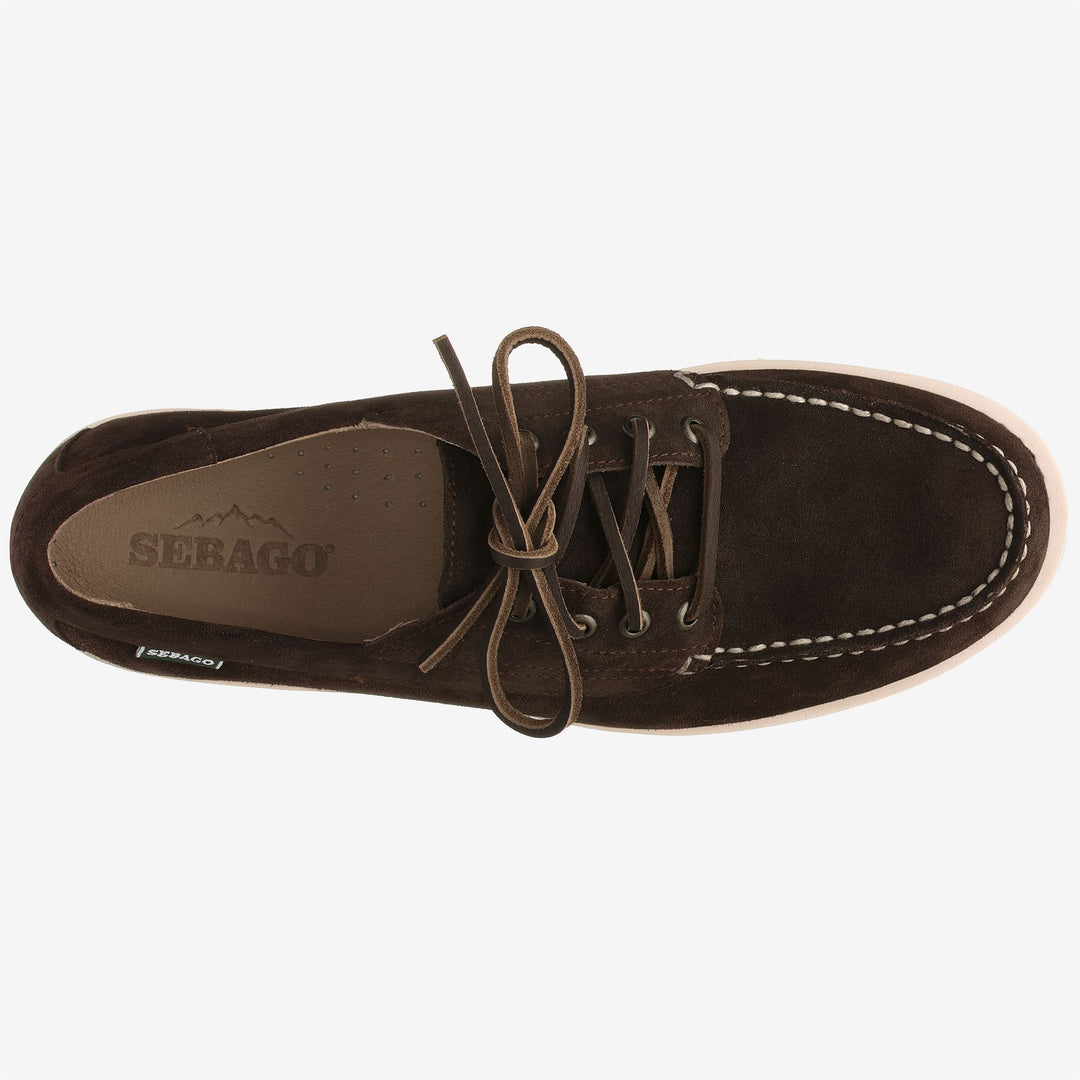 Dark Brown Men's Suede Low Cut Moccasins for Leisure main