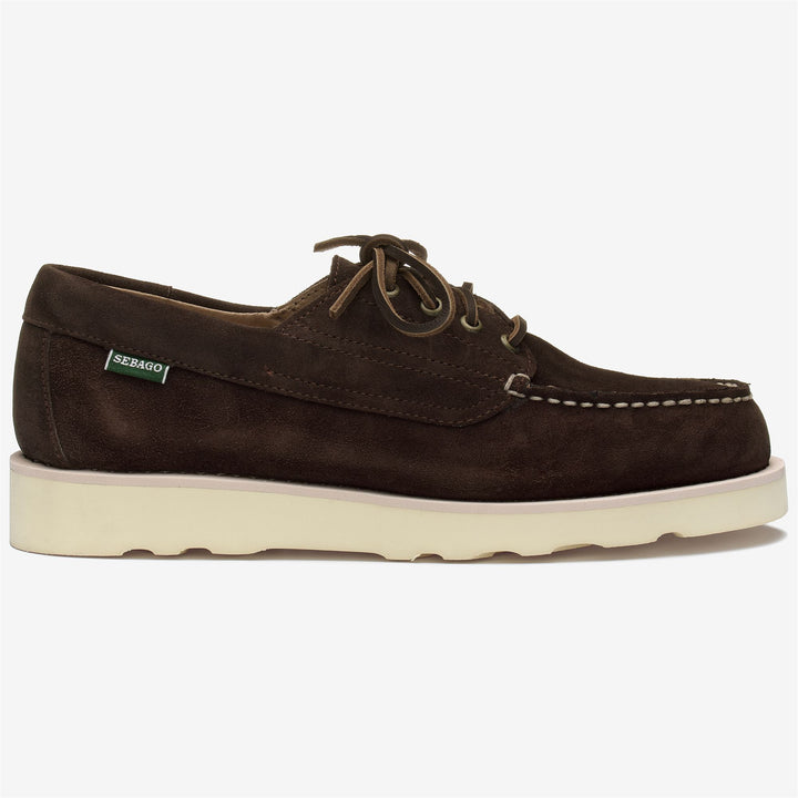 Dark Brown Men's Suede Low Cut Moccasins for Leisure 1