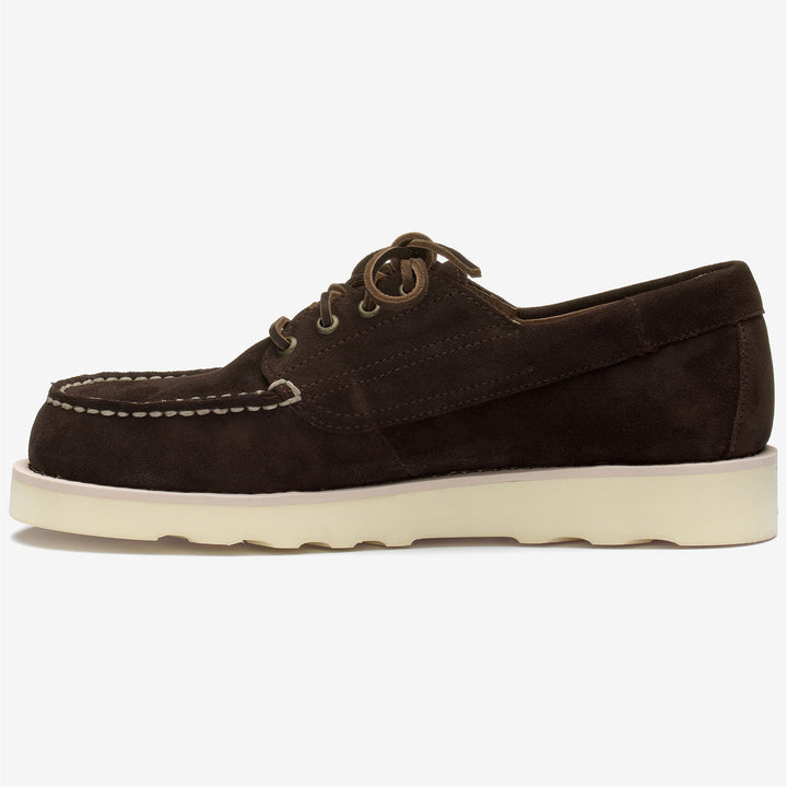 Dark Brown Men's Suede Low Cut Moccasins for Leisure 3