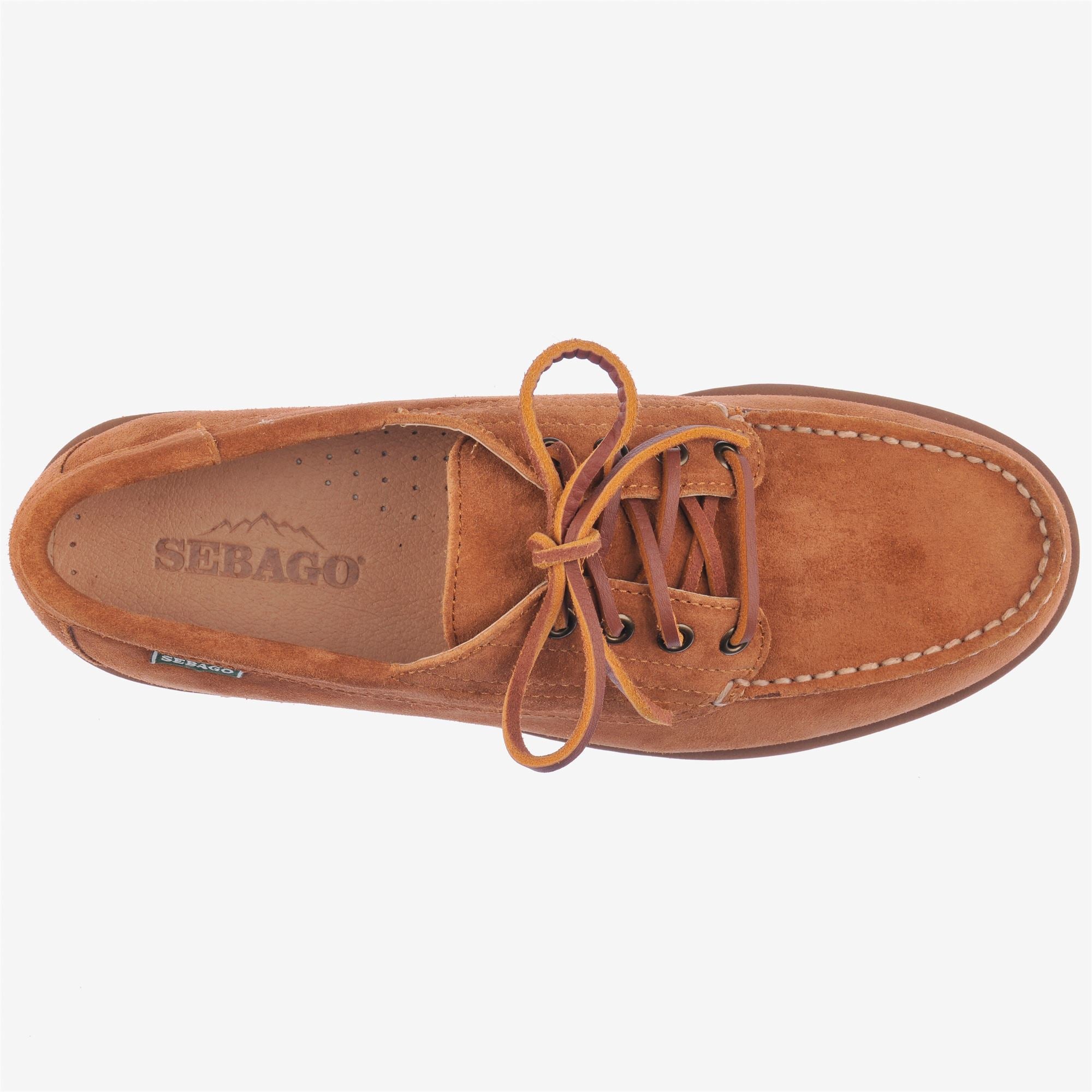 Mocha Brown Men's Suede Low Cut Leisure Moccasins | Sebago