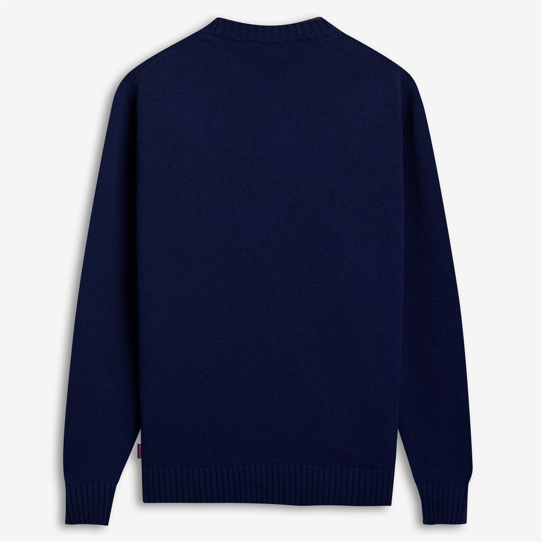 Marine Blue Men's Yachting Knitwear Jumper with Classic Fit main