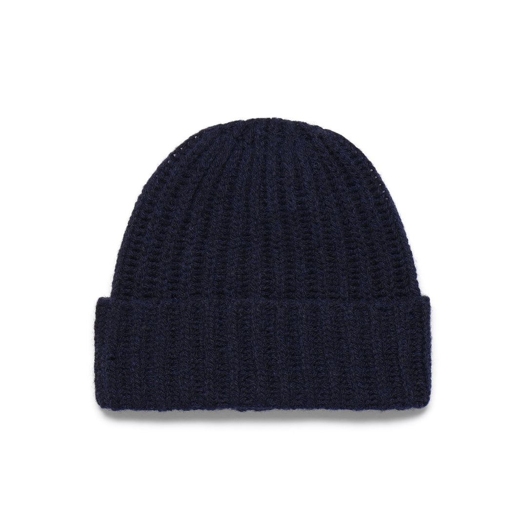 Marine Blue Unisex Wool Leisure Beanie Hat 01