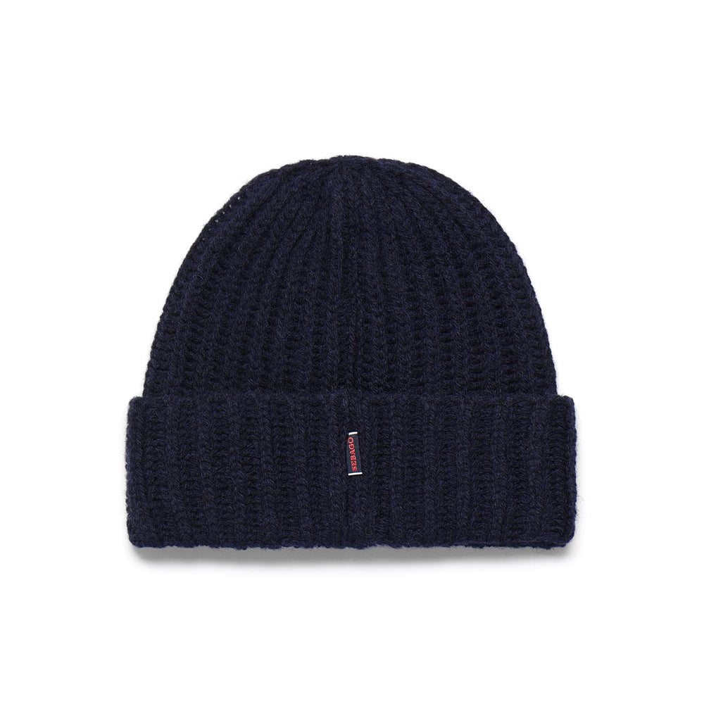 Marine Blue Unisex Wool Leisure Beanie Hat 02