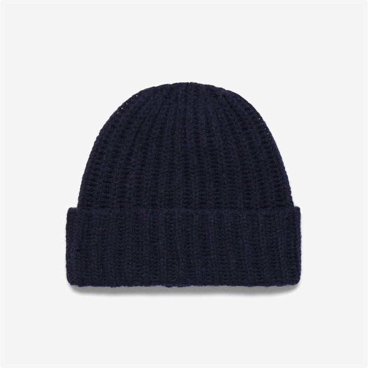 Marine Blue Unisex Wool Leisure Beanie Hat 1