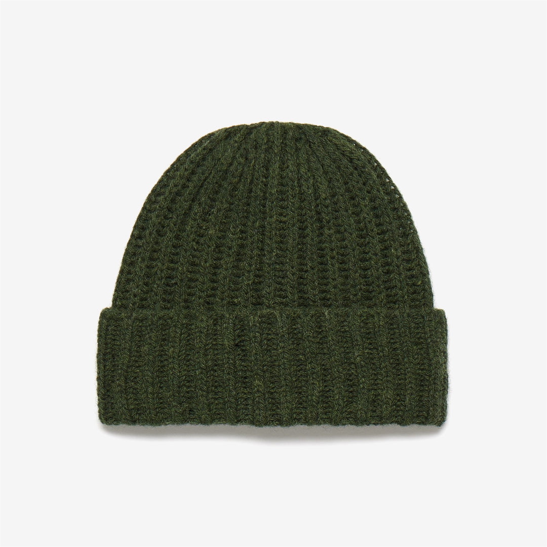 Forest Green Unisex Wool Leisure Beanie Hat 01