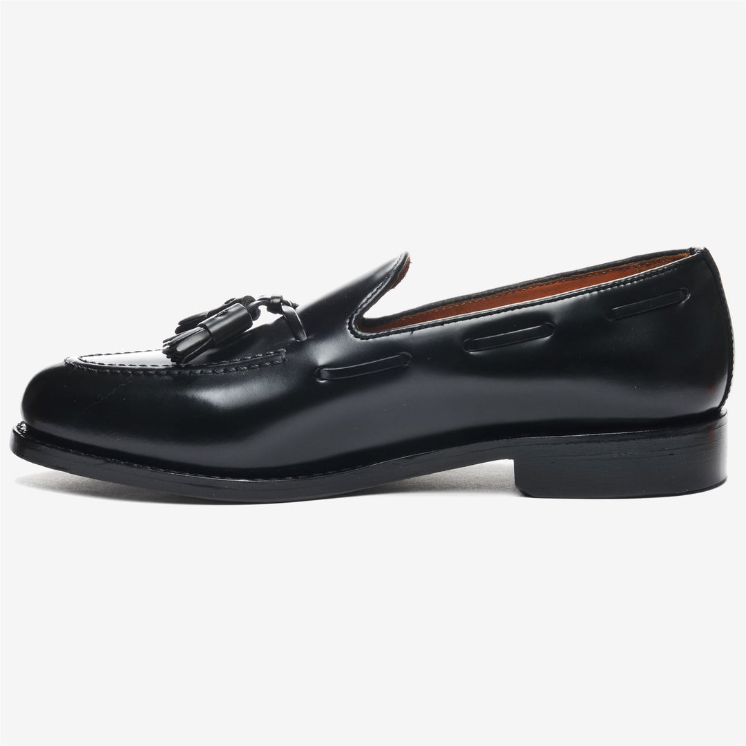 Mocassini in Pelle Neri Uomo Slip-On per Affari main