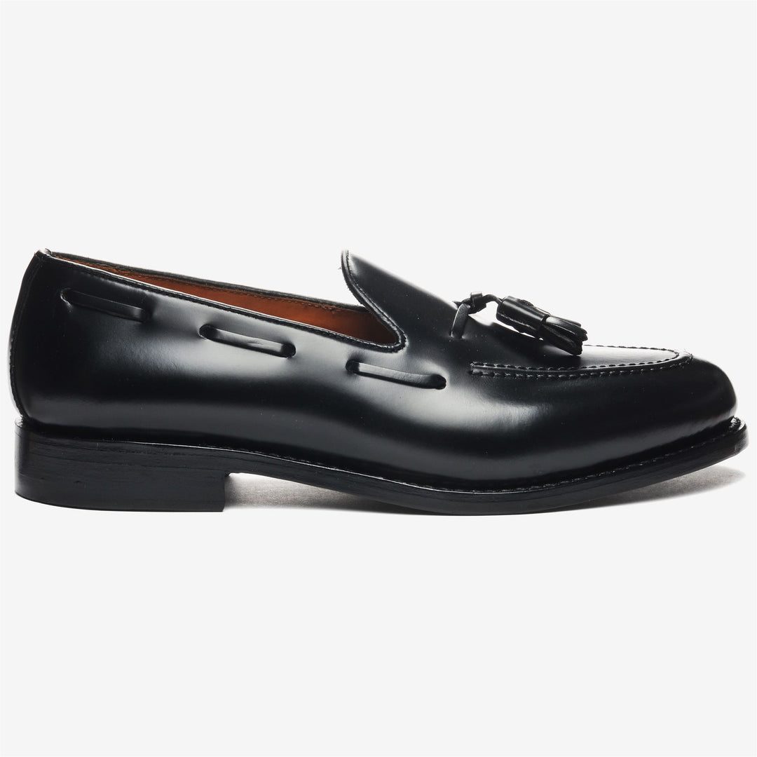 Schwarzer Herren Leder Mokassin Slip-On fürs Business 01