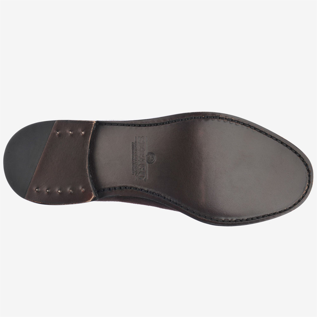 Mocassini da Uomo Business Slip-On Marrone Scuro main